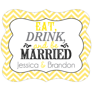 Wedding Label Cut WL-126