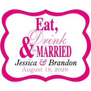 Wedding Label Cut WL-127