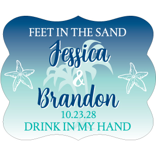 Wedding Label Cut WL-131