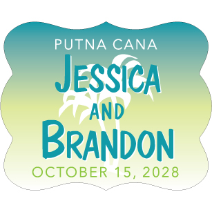 Wedding Label Cut WL-133