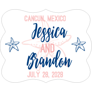 Wedding Label Cut WL-142