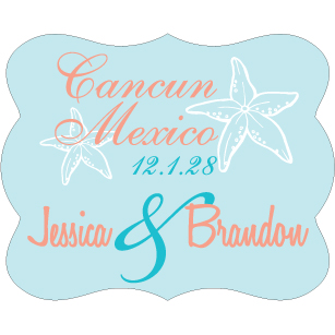 Wedding Label Cut WL-146