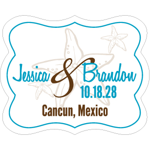 Wedding Label Cut WL-147