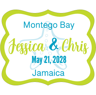 Wedding Label Cut WL-148