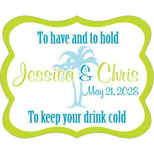 Wedding Label Cut WL-149