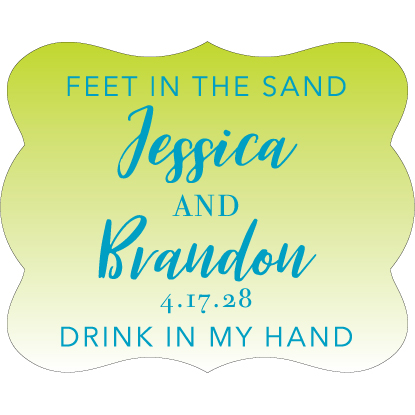 Wedding Label Cut WL-152