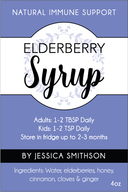 Elderberry Sryup Rectangle EB-008tr